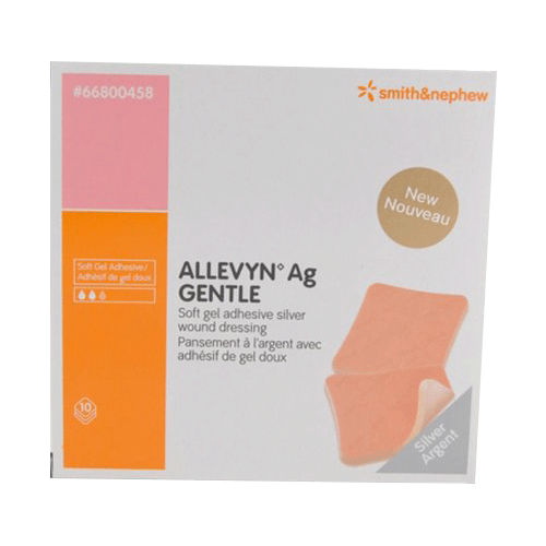 Smith & Nephew Allevyn Ag Gentle Soft Gel Adhesive Silver Wound