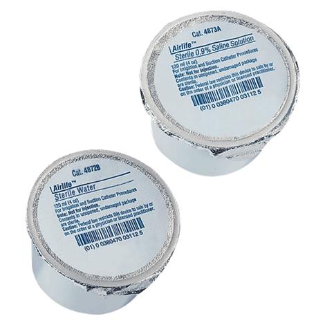 CareFusion AirLife 0.9 Percent Normal Saline Solution,120ml Peel-Back Foil Lid Cup,Each,4873A