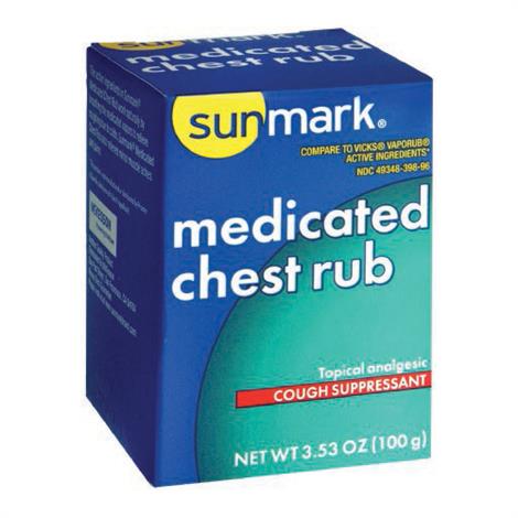 McKesson Sunmark Medicated Chest Rub,3.5 oz.,Each,1982891
