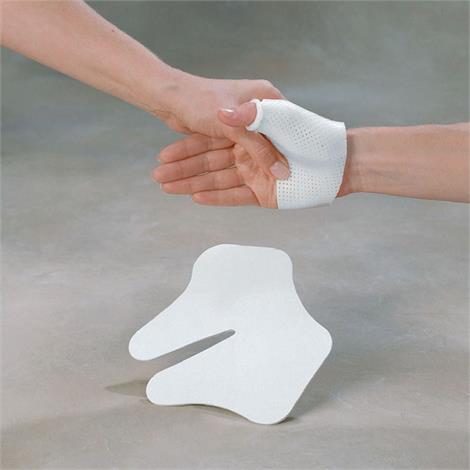 Rolyan Gauntlet Thumb Spica Splint,Polyflex OptiPerf,White,Large 4-1/2" to 5-1/4" (11.4cm to 13.3cm),3/Pack,550423