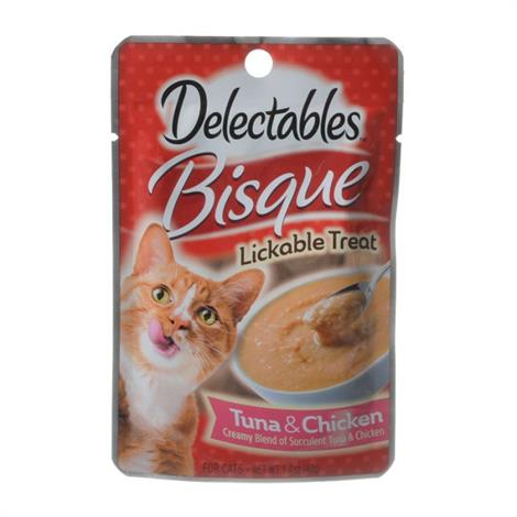 Hartz Delectables Bisque Lickable Cat Treats - Tuna & Chicken,1.4 Oz,Each,#11056