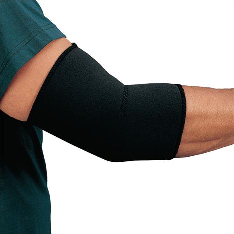 Rolyan Neoprene Elbow Sleeve,Medium,Black With Strap,Each,781307