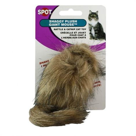 Spot Fur Mouse Cat Toy - Assorted,4.5" Long,Each,2922