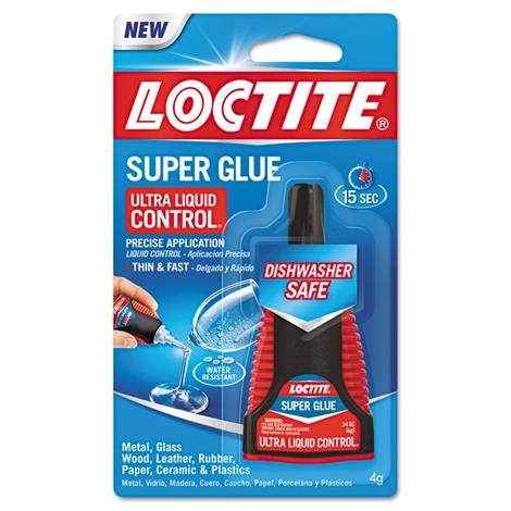 Loctite Ultra Liquid Control Super Glue,0.14 Oz, Dries Clear,Each,LOC1647358