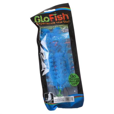 GloFish Blue Aquarium Plant,Large - (7"-8.5" High),Each,77371
