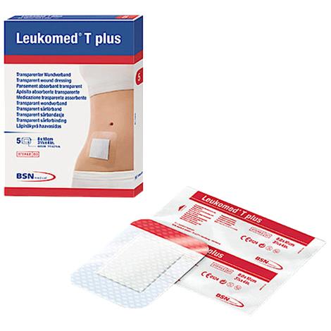 BSN Leukomed T Plus Post-Op Transparent Dressing With Absorbent Pad,3-1/8" x 6" (8cm x 15cm),Pad size: 1.5" x 4.37",50/Pack,7238202