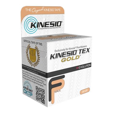 Kinesio Tex Gold FP 2 inches Elastic Athletic Tape,Black,2"W x 31.5m Long,Each,GKT45125