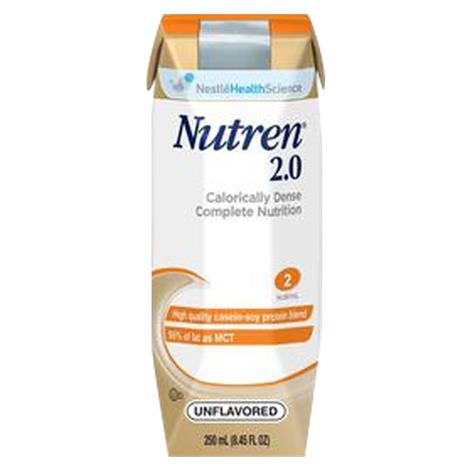 Nestle Nutren 2.0 Complete Calorically Dense,Unflavored,250ml Carton,24/Case,9871616230
