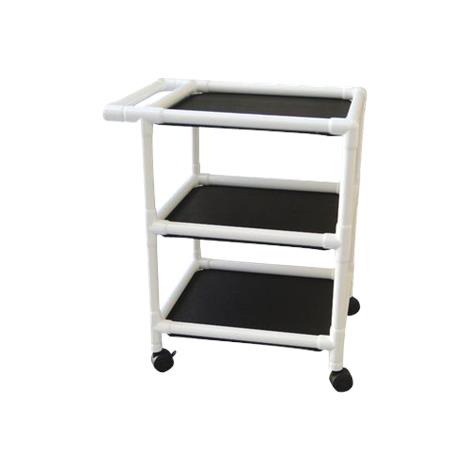 MJM International Non Magnetic Three Shelf Utility Cart,Utility Cart,Each,325-24-3-MRI