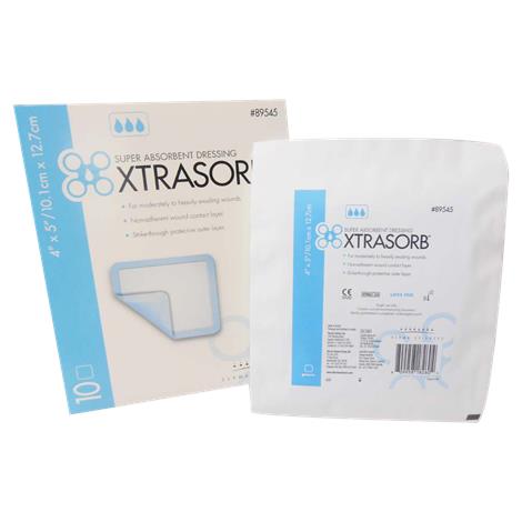 Derma Xtrasorb Classic Non-Adhesive Super Absorbent Dressing,4" x 5",100/Case,89545