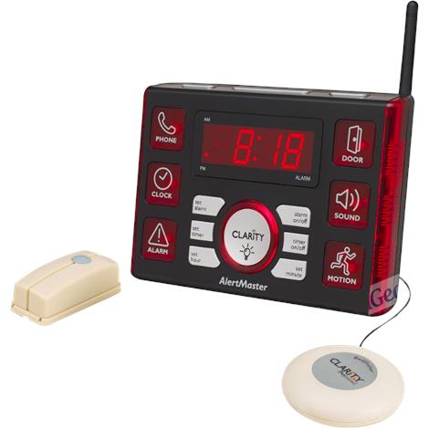 Clarity AlertMaster Visual Alert System With Alarm Clock,Alert System with Alarm Clock,Each,AL10
