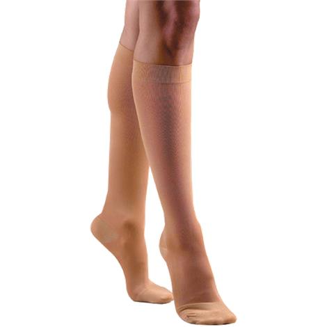 FLA Activa Soft Fit Graduated Therapy Closed Toe Knee High 20-30mmHg Stockings,Medium,Black,Pair,H3062