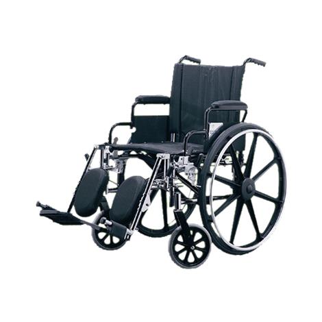 Medline Excel K4 Lightweight Wheelchair,22",Swing Back Desk Length Arms,Swing Away Detachable Footrests,Each,MDS806570
