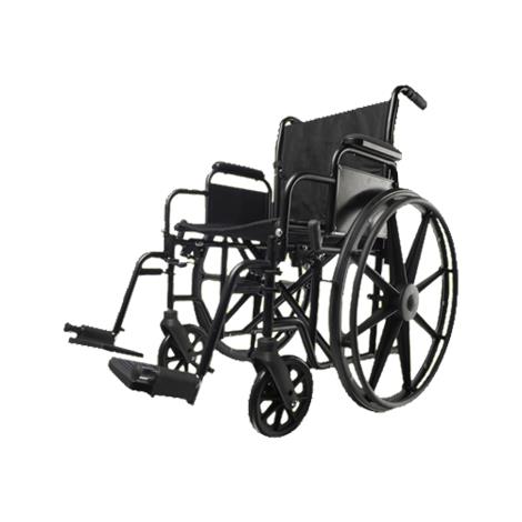 Medline Excel K1 Basic Wheelchair,Seat 18"W,FLA,S/A ELR,Each,MDS806200EE