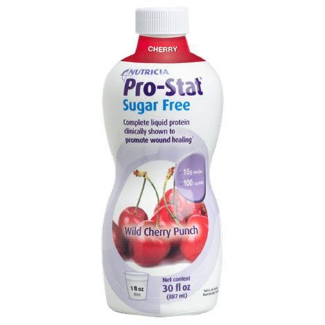 Medical Pro-Stat Sugar Free AWC al ,Wild Cherry Punch,30oz (887ml),Bottle,4/Case,40130