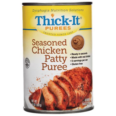 Kent Thick-It Seasoned Chicken Patty Puree,14oz,12/Pack,H318-F8800