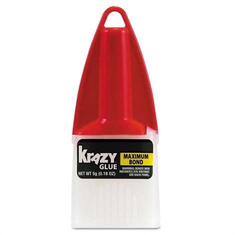 Krazy Glue Maximum Bond Krazy Glue,0.52 Oz, Dries Clear,Each,EPIKG48948MR