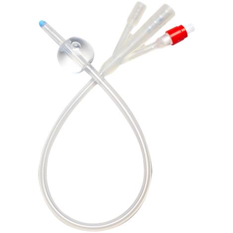 Rusch Soft Simplastic Couvelaire Tip 3-Way Foley Catheter - 30cc Balloon Capacity,20 FR,10/Pack,570620