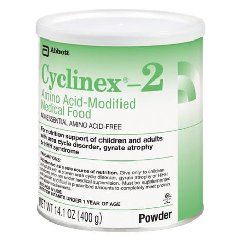 Abbott Cyclinex 2 Amino Acid Modified Medical Food,14.1oz (400gm),Unflavored,Powder Institutional,Can,6/Case,51146