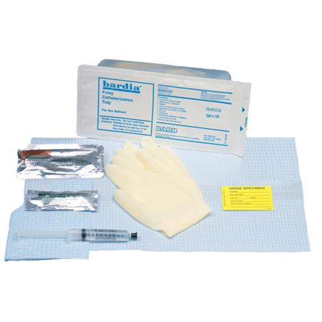 Bard Bardia Foley Catheter Insertion Tray With Syringe,5/Pack,802011