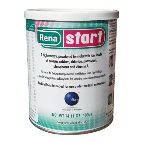 Vitaflo Renastart High Energy Powder for Renal Failure,400gm,Can,Each,54623