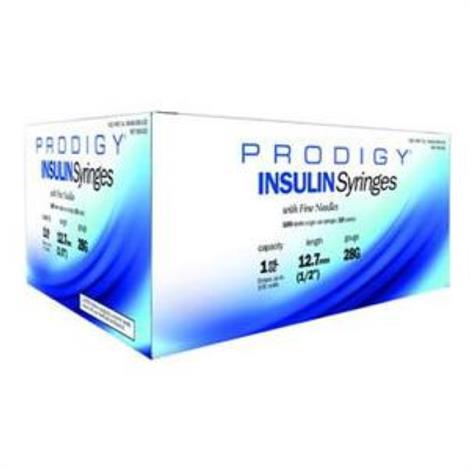 Prodigy Care Prodigy Syringe,31G x 8mm L,1/2cc Capacity,100/Pack,990435