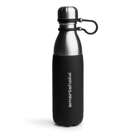 SmartShake Retain Bottle,Black and silver,17oz,Each,2801070