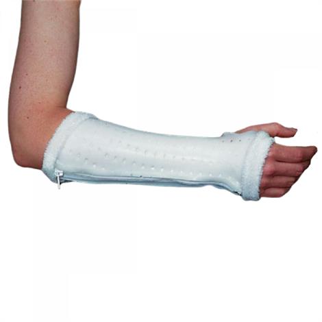 Rolyan AquaForm Zippered Wrist Splint,Small - Long,White,Each,81262609