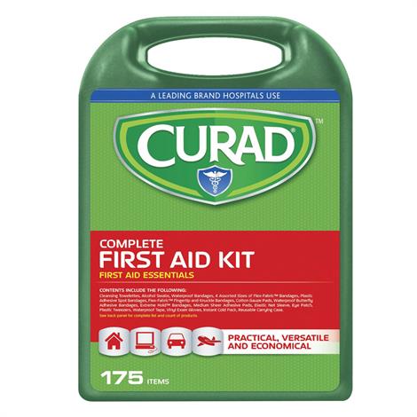 Medline Curad Complete First Aid Kit,175 Piece Kit,6Kit/Case,CURFAK300RB