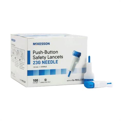 Mckesson Safety Lancet Fixed Depth Lancet Needle,1.8 mm Depth,2000/Case,16-PBSL23G
