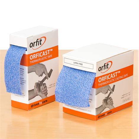 Orficast Thermoplastic Casting Tape,1.5" x 9.8ft,Blue,12/Case,81616010