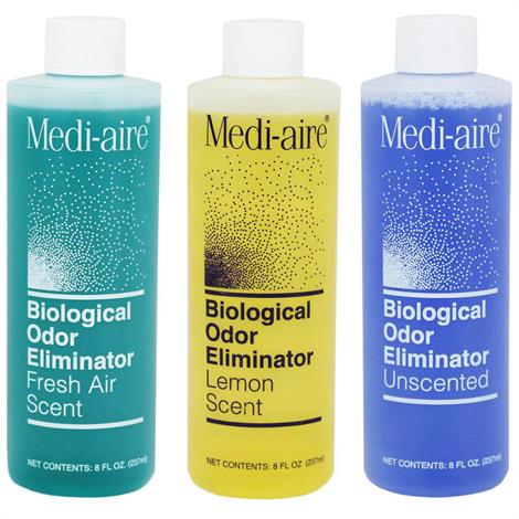 Bard Medi-Aire Biological Odor Eliminator - 8 Oz Refiller Bottle,8oz,Unscented,12/Case,7008U
