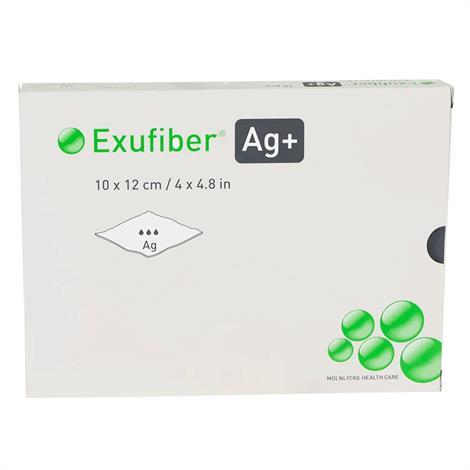 Molnlycke Exufiber Ag Plus Gelling Fiber Dressing,0.8" x 17.7" (2cm x 45cm),5/Box,603420