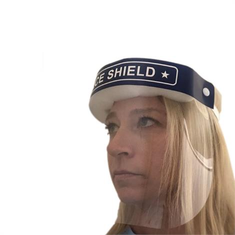 Cypress Face Shield Anti-fog,Clear Shield/Blue Headband,10/Pack,GDF-01