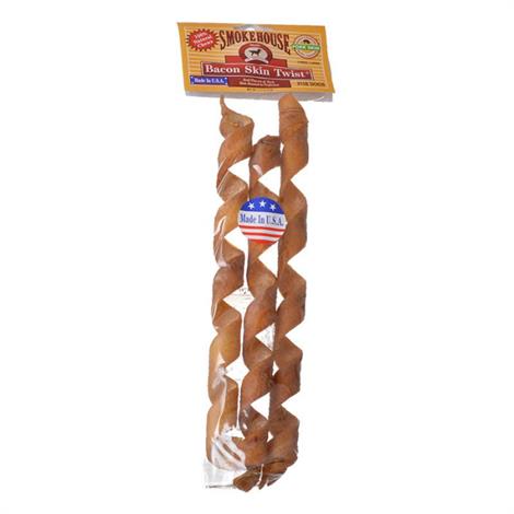 Smokehouse Treats Bacon Skin Twists,Large - 11"-12" Long (3 Pack),3/Pack,84139