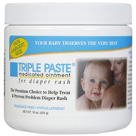 Triple Paste Medicated Ointment For Diaper Rash,16oz,Jar,6/Pack,2002