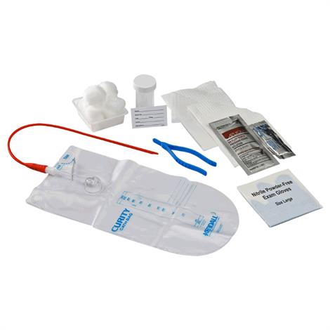 Covidien Closed Urethral Clear Vinyl Catheter Tray,With 14FR Catheter,20/Case,3450