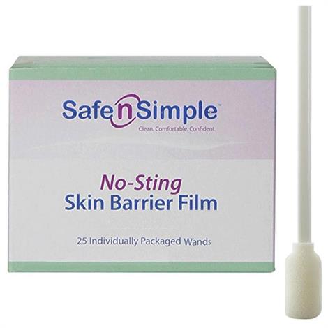 Safe N Simple No-Sting Skin Barrier Swab Stick,Skin Barrier Swabstick,25/Pack,SNS80711