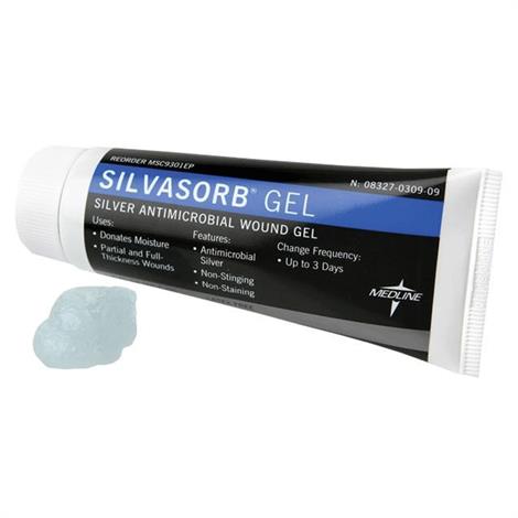 Medline SilvaSorb Silver Wound Gel,1.5oz Tube,12/Pack,MSC9301EP