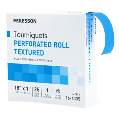 Mckesson Tourniquet Band On Roll,18"Length,25/Pack,16-6335