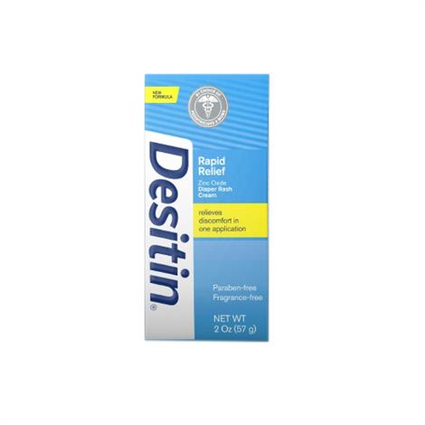 Desitin Rapid Relief Diaper Rash Cream,2 oz,Each,10074300003006