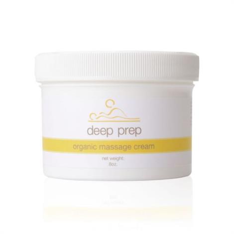 Deep Prep Organic Massage Cream,Unscented,8 oz,Each,568692