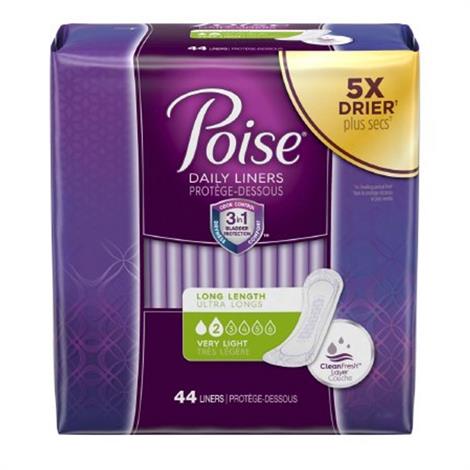 Poise Pantiliners For Women,Absorb-Loc Female Liner 8.5",24/Pack,8Pk/Case,19308