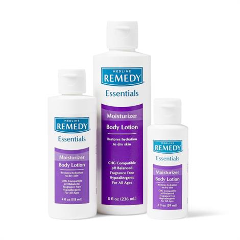 Medline Remedy Essentials Body Lotion,Unscented,2 oz,96/Pack,MSC092MBL02