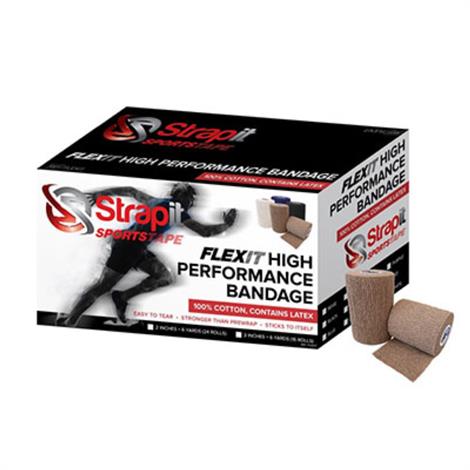 Flexit High Performance Bandage,3 inch X 6 yard roll,White,Each,24-0196W