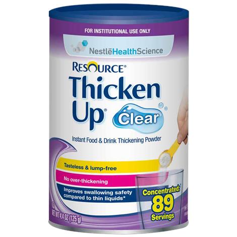 Nestle Resource Thickenup Clear Instant Food Thickener,Unflavored,4.4oz,12/Pack,4390015195