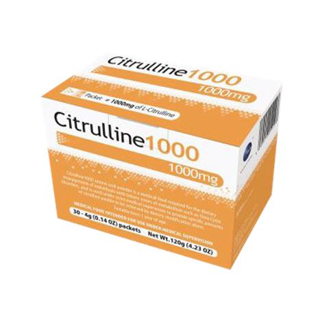 Vitaflo Citrulline 1000 Amino Acid Powder,4g,Packet,30/Pack,55095