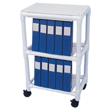 Healthline Binder Cart With Common Carrier,10 binders Holding Cart (Small),Each,BC10C3