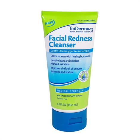 TriDerma Facial Redness Cleanser,6.2 oz,12/Pack,36055
