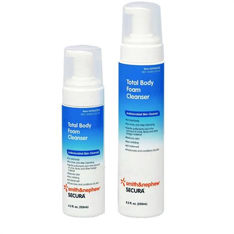 Smith & Nephew Secura Total Body Foam Cleanser,8.5fl oz,Dispenser,12/Case,59430300